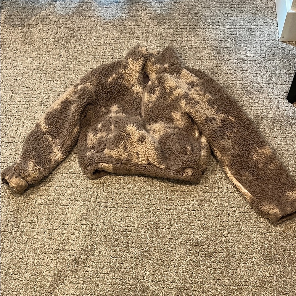 Cozy Brown quarter zip